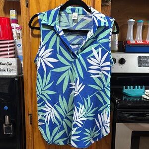 Sew In Love Tropical Sleeveless Top
